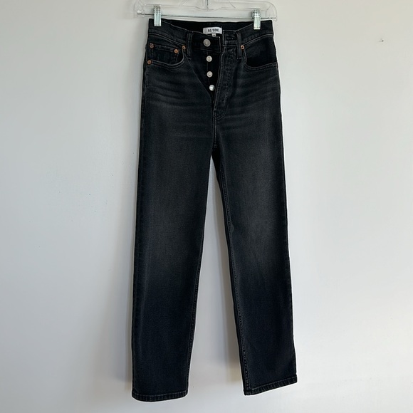 Re/Done 70’s High Rise Stovepipe Jean - Picture 3 of 8